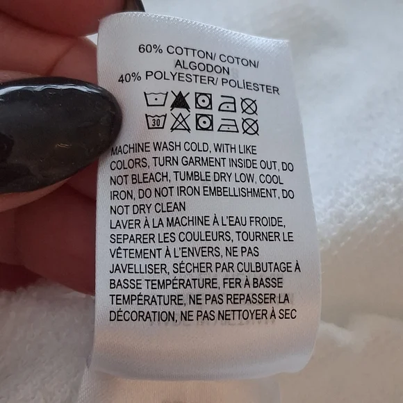 Lucky Brand Don't Worry Be Lucky Cropped Sweatshirt Sz XL - Picture 4 of 8